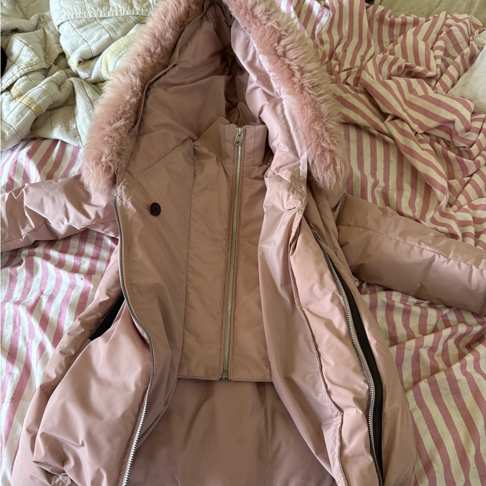 Mackage Light Pink Hooded Coat